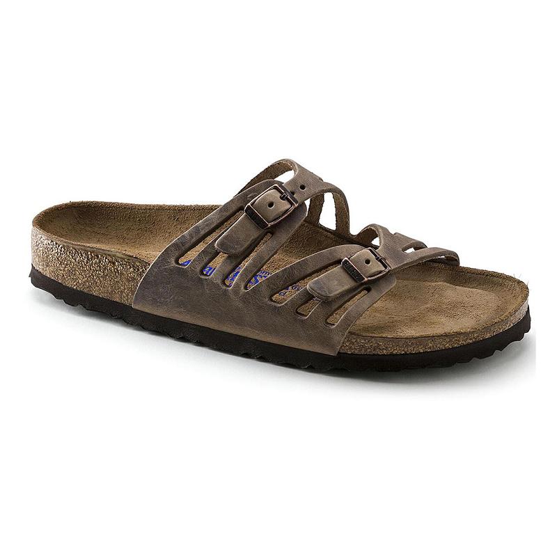 Birkenstock Granada Soft Footbed Oiled Læder Sandaler Dame Brune | DK 345YXF